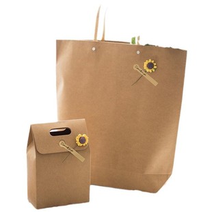 Vintage Kraft Paper Christmas Holiday Gift Bag Handbag Birthday Gift Bag for Girlfriend Gift Box Handbag