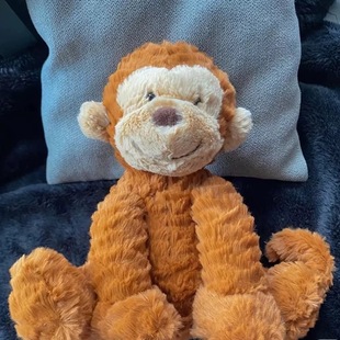 Jellycat Обезьяна Кукла Волнистая Обезьяна Новая кукла Кукла Детская успокаивающая кукла плюшевая игрушка