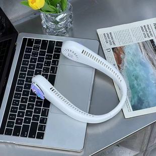 Le Shangxing new style small European friends halter blade-free fan USB three-gear wind mini portable student all-match