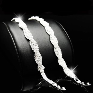Cross-border hot selling twisted twist bracelet, rhinestone overlapping bracelet for wedding, festival, daily, etc
