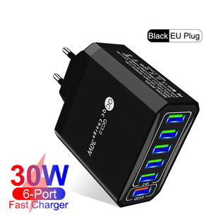 Зарядное устройство с нитридом галлия PD65 W GaN быстрая зарядка с двойным входом для зарядки планшета