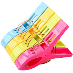 Factory Direct Sales 4 plastic quilt clips windproof clip wholesale 2 yuan store supply