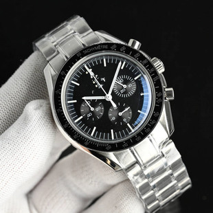 Speedmaster Moon Phase Series Men's Watch Moon Phase Chronograph Scratch Resistant Wear Resistant Fully Automatic Mechanical Men's Waterproof Watch