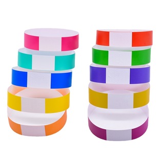 Waterproof Disposable Synthetic Paper Bracelet Scenic Spot Park Tickets Wrist Strap Playground Water Park Identification Hand Strap