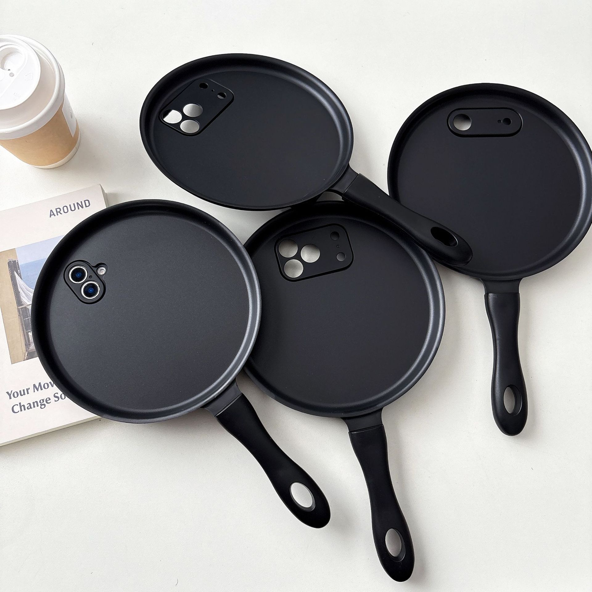 Funny frying pan case for iPhone 17 Pro Max, iPhone 16/15 drop protection case