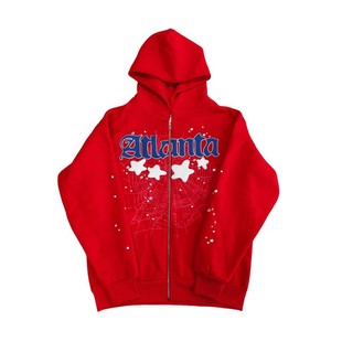 Внешняя торговля Оптовая Sp5der 555555 Hoodie паутина на молнии свитер высокой улицы тренд толстовка