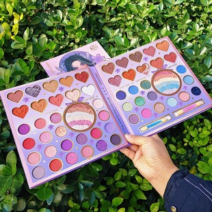 Cross-border foreign trade New 56-color eyeshadow plate pearlescent matte glitter sequins makeup plate stage makeup COS palette