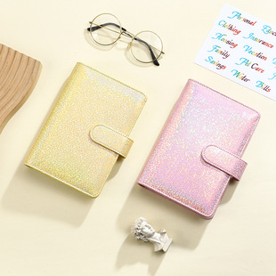 in stock Cross-border A6 Macarons Loose-leaf Book Cash Budget Deposit Book Creative Notebook Financial Plan Bookkeeping Book