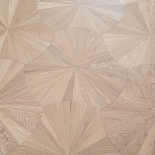 Black Walnut Art Parquet Solid Wood Flooring Special-shaped Parquet Big Lotus Leaf Solid Wood Composite Flooring Floor Heating Geothermal Flooring