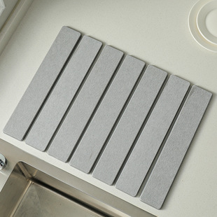 Cross-border Amazon Diatomite Folding Floor Mat Rectangular Strip Non-cleaning Absorbent Quick-drying Non-slip Bathroom Foot Mat