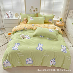 2024 new cotton quilt cover single piece 180x 200x 230 double quilt cover cotton 150x 200 single autumn and winter