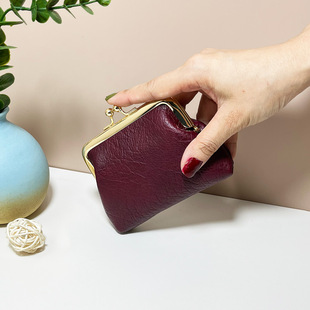 Vintage women's bag coin purse women's short wallet hasp candy color coin bag in stock wholesale