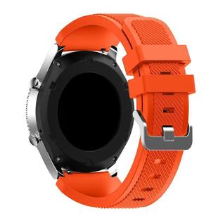 Suitable for Samsung S3 Twill Silicone Strap 20/22mm Raw Ear Quick Release Official Same Style Monochrome Silicone Strap Huawei