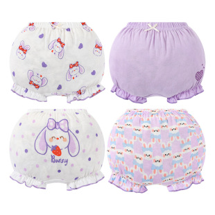 Double crotch upgraded underwear cotton underwear baby 2025 factory direct children's bread pants boxer briefs