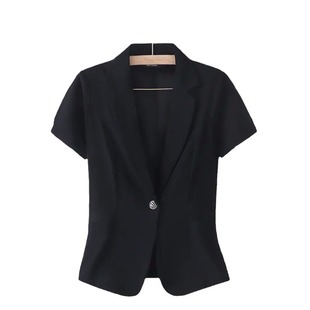 Summer New Short-sleeved Small Suit Thin Light Mesh Coat Women's Sunscreen Shirt Fashion Professional Suit Small Coat