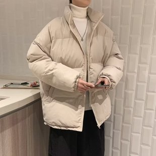 2023 new winter cotton-padded coat men's thickened warm bread coat sports casual fashion brand handsome coat