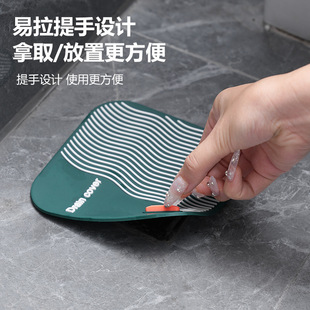 Silicone Floor Mat Cover Basin Sewer Cover Plug Toilet Water Stop Bathroom Odor-proof Floor Drain Cover Mat Anti-blocking and Insect-proof
