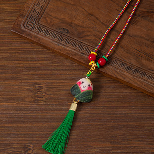 Dragon Boat Festival Children's Sachet Sachet Neck Hanging Pendant Boutique Cartoon Ai Cao Smiley Zongzi Activity Ceremony for Men and Women