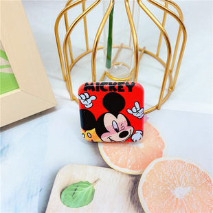 Cartoon Square Mirror Airbag Bracket Kulomi Convenient Beauty Makeup Flip Double-sided Mirror Mobile Phone Telescopic Folding Bracket