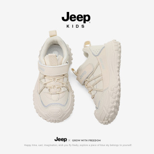 Спортивная обувь для мальчиков Jeep, кожаная, весна-осень 2024, детская беговая обувь для папы, осенняя студенческая белая обувь для девочек