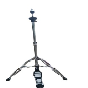Adult cymbal rack (double support with large plate alloy pedal) without cymbal