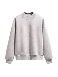 2025 Winter fleece-lined Thickened Lamb Fleece Sweatshirt Women's Loose Round Neck Warm Faux Lamb Fleece Hood Jacket