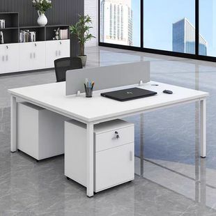 Factory Direct Supply Accepts Customized Desks for 4 People, Office Financial Computer Desks, Workstations, Single-Person Desks and Chairs