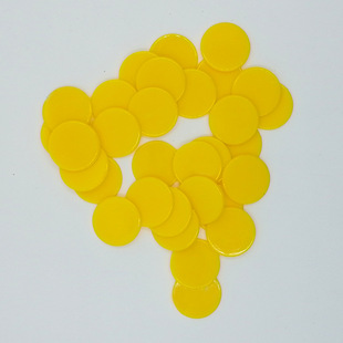 Factory Wholesale 25mm Plastic Chips Colorful Chips Game Coins Bingo Game Accessories Teaching Plastic Coins
