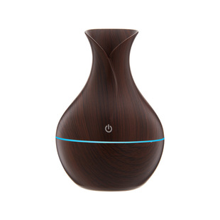 Cross-border Mute Heavy Fog Wood Grain Vase Humidifier Home Bedroom Indoor Office Night Light Humidifier