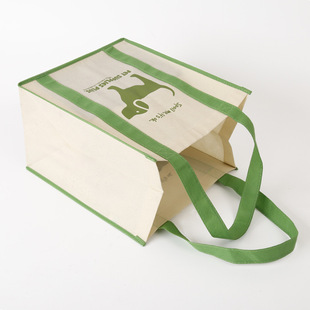 Factory Customized One-Color Logo Silk Screen Non-Woven Handbag Stereo Environmentally Friendly Shopping Bag Universal Packaging Wholesale
