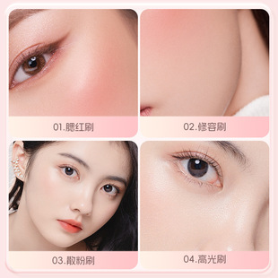 Explosive New Pro Cotton Lifestyle Stretchable Paint Scattered Paint Blush Brush Portable Soft Wool Cosmetic Brush Beauty Brush