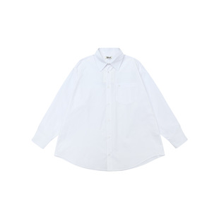 South Korea Trendy Brand Grove Shirt Women's Striped Casual College Style Spring and Autumn Long Sleeve Loose Shirt Jacket