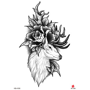 Flower arm tattoo stickers Yuanhua tattoo stickers manufacturers spot wholesale waterproof half arm tattoo cross-border supply