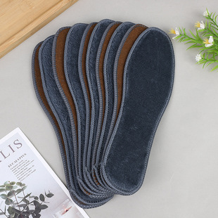 Women's Winter Warm Insole Thickened fleece-lined Super Soft Comfortable Breathable Sweat Absorbing Anti-odor Shoes Mat Cold Resistant Snow Boots