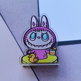 Kapibala double-sided PP clip cartoon cute acrylic fart clip learning office desktop test paper creative clip