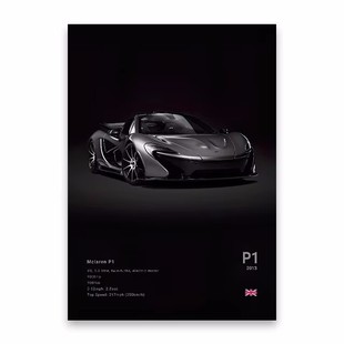 Foreign trade hot sale famous car canvas wall art printing poster decoration mural modern home decoration painting