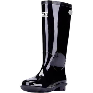 Huili rain shoes men 028 high rain boots industrial and mining work water shoes Night + reflective belt labor protection water boots rubber shoes wholesale