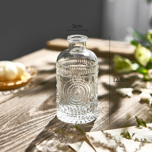 Internet Celebrous small size Gradient Glass Vase Creative Simple Fine Vase Desktop Flowers European Decorative Ornaments