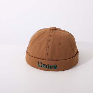 2024 spring and autumn new Chinese style children's landlord hat boys and girls fashion hat P letter pumpkin hat