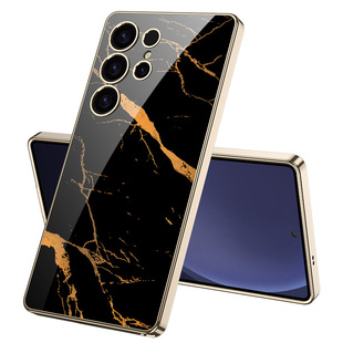 Suitable for Samsung S25Ultra Phone Case GalaxyS25 Electroplated PC Creative s25plus Lion Protective Case