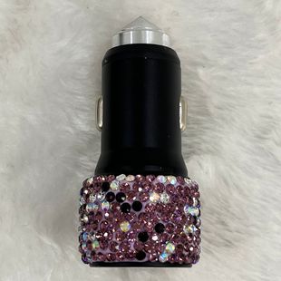 Car charger with drill car charger super fast charge cigarette lighter cigarette lighter car charger head wholesale safety hammer punch head