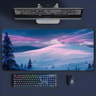 Mouse Pad Oversized Gorgeous Sky Large Keyboard Pad Extra Thickened Lock Edge Wholesale Large Office Desk Pad