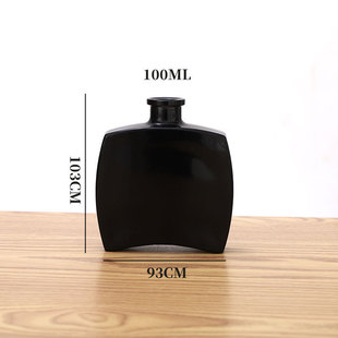 Simple Transparent Glass Aromatherapy Bottle Bare Bottle Non-fire Rattan Dried Flower High-value Fragrant Bottle Ins Empty Bottle with Lid