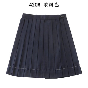 Japanese JK Uniform Long Sleeve Lan Middle School Shirt College Style Female Student School Style Organ Pleat Basic Shirt Top