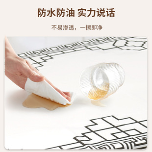 Stone cloth disposable tablecloth wholesale hotel restaurant tablecloth waterproof oil-proof rectangular thickened tablecloth
