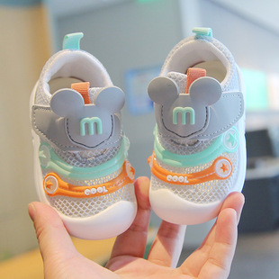 Toddler shoes for boys and girls baby summer baby shoes soft soled non-slip functional shoes spring and autumn breathable mesh shoes 1-2-3 years old sandals