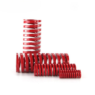 Red imported alloy steel mold spring rectangular flat wire Japanese standard compression spring SWM high temperature TM medium load wholesale
