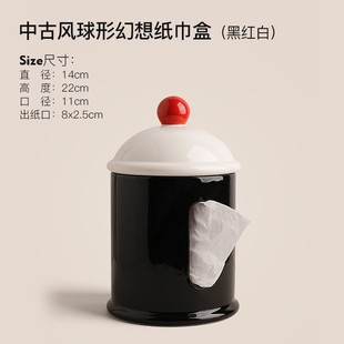 Behan beauty high color value creative dopamine tissue box vase pressing tube ceramic home desktop decoration ornaments