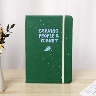 Strap Notebook Customized Student Journal Simple Notepad Office Meeting Record Book Customized Hand Book