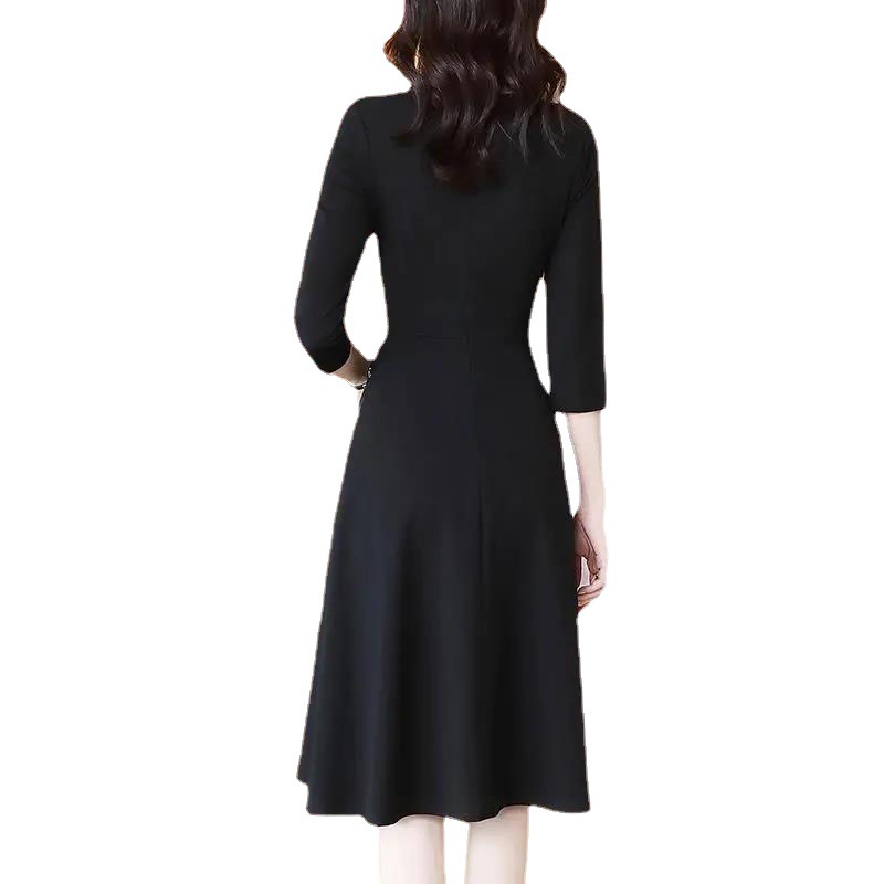chinese dress ladies Women Church Dress 100571, Black/White / 20W